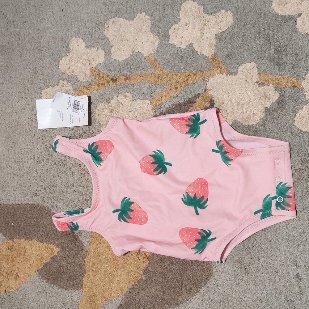 Old Navy Baby Swimsuit with Strawberry Design
